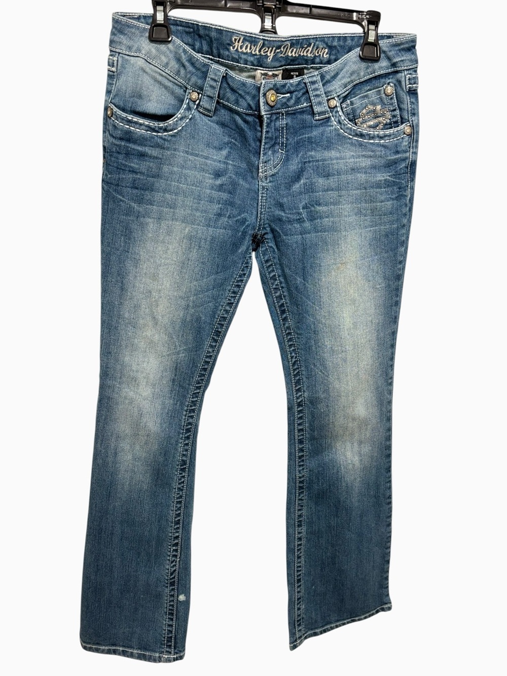 Harley-Davidson Women's Blue Bootcut Jeans Size 8